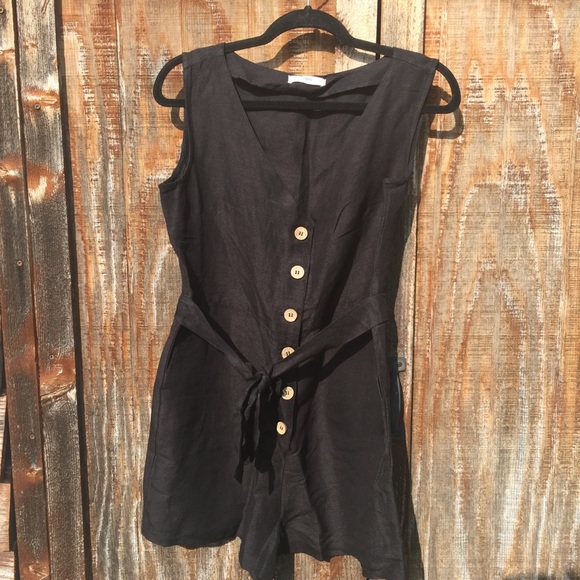 bow long jumpsuit mango